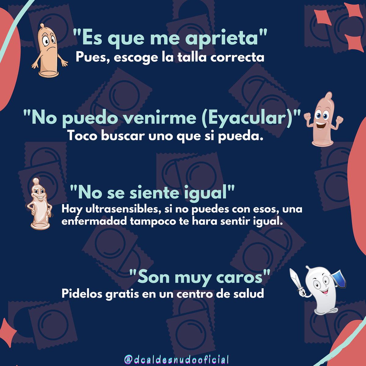 El condón para muchos es un cliché y dicen miles de excusas para no usarlo, aquí están las más comunes y su respectivas respuestas Parte 1