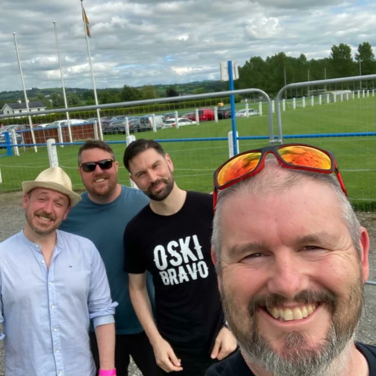 OskiBravo's tweet photo. This time tomorrow we'll be rocking up to @TPFFest for our last set of the summer. Bit of a special set planned to mark the occasion 🥳🕺♥️ https://t.co/imzZ4Kw91l