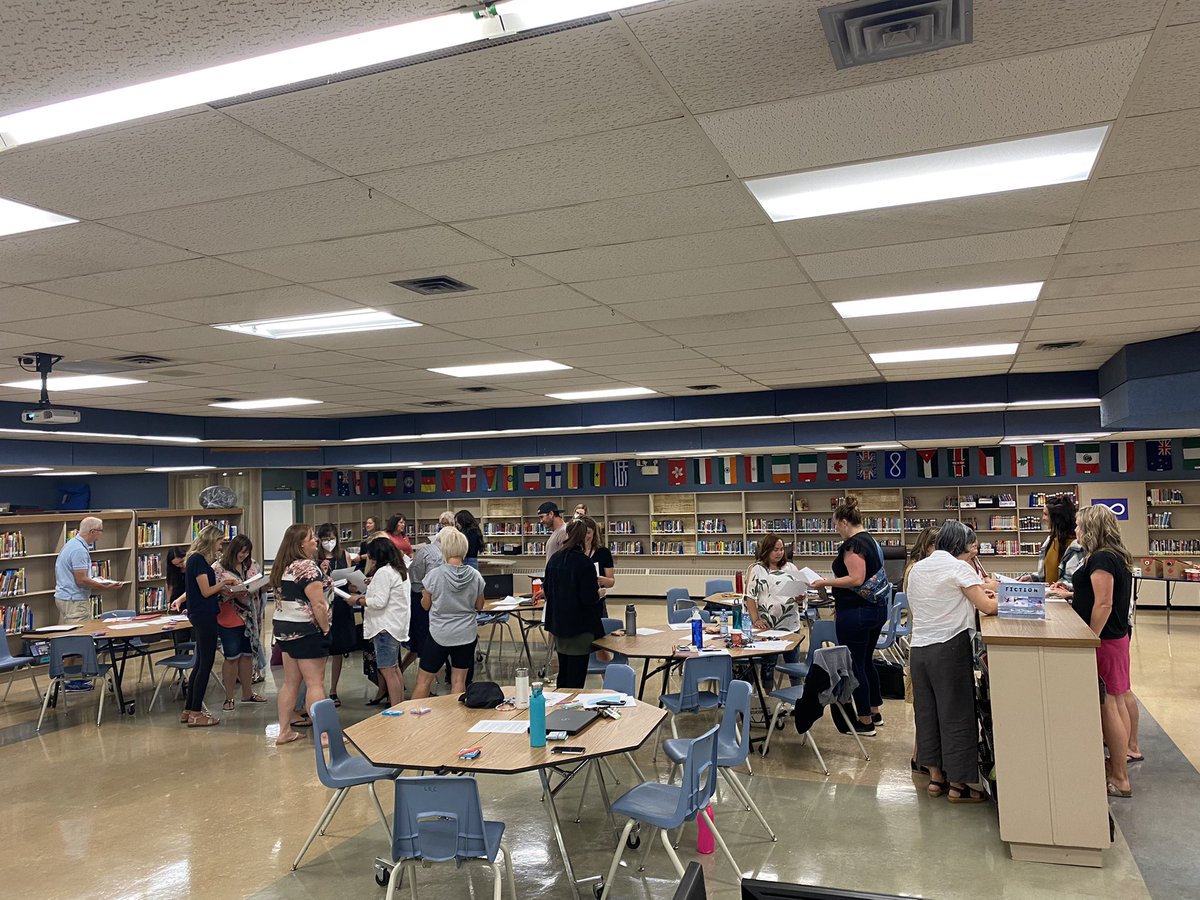 The building is buzzing already on staff’s first day back to school!