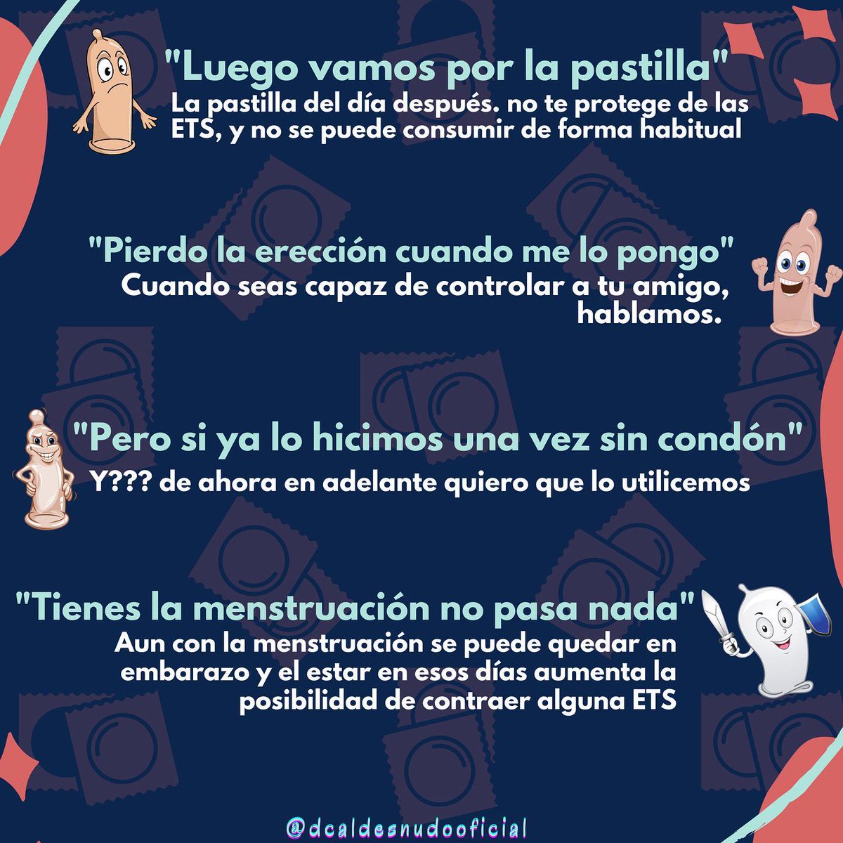 El condón para muchos es un cliché y dicen miles de excusas para no usarlo, aquí están las más comunes y su respectivas respuestas Parte 3