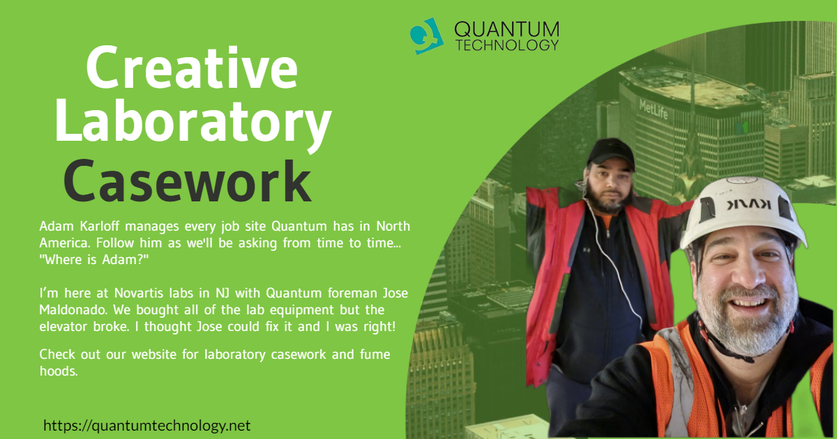 quantumtechn's tweet photo. Adam Karloff manages every job site Quantum has in North America. Follow him as we'll be asking from time to time... "Where is Adam?" https://t.co/9VsAMFGFTx

#laboratorycasework #labequipment #fumehoods #Novartis #foreman #quantum #quantumtechnology #datacenterdecommision https://t.co/Y3QfeOMeGz