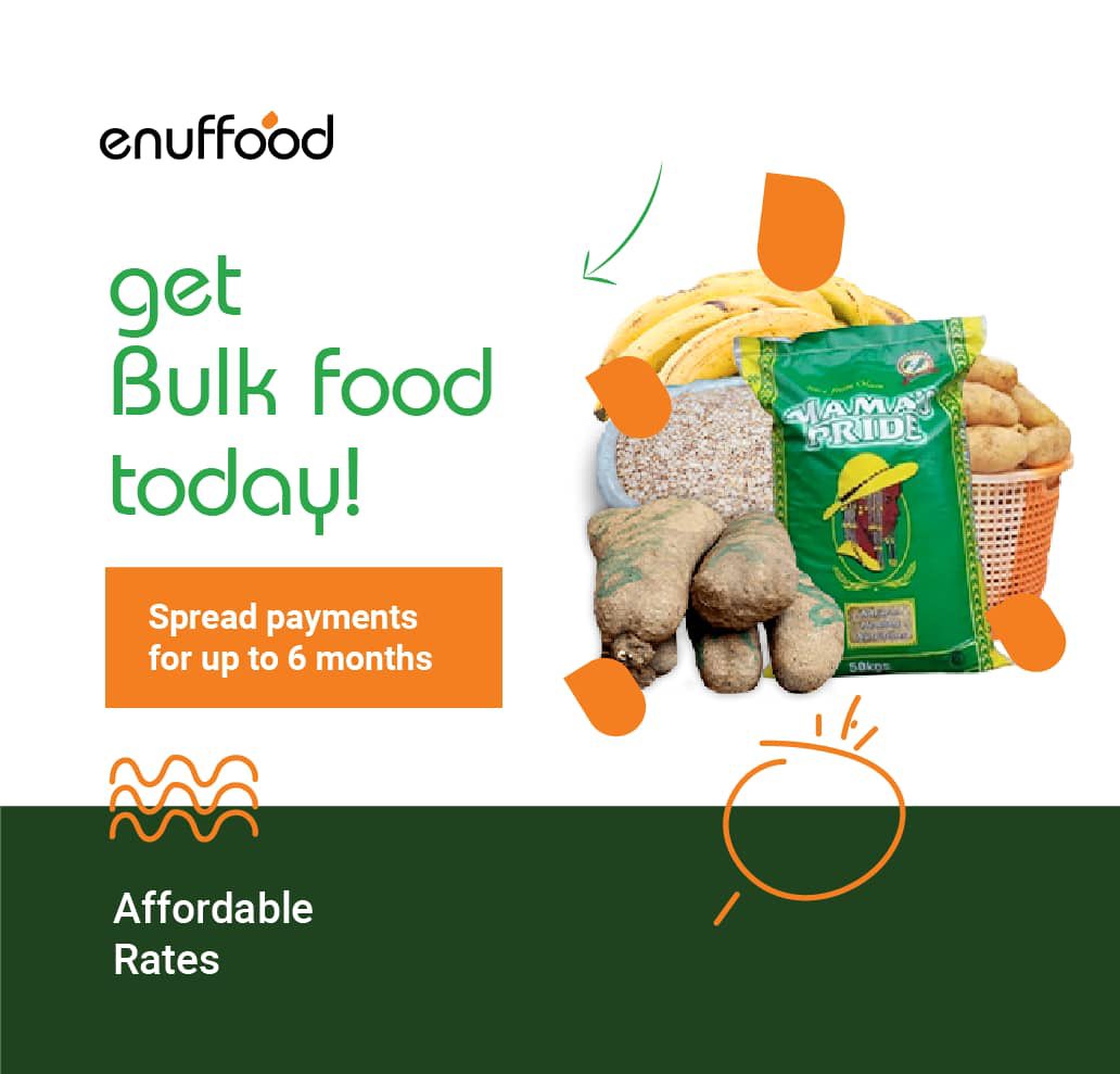 enuffood's tweet photo. Do you know?

SALARY EARNERS can now access BULK FOOD ITEMS and pay little by little.
Get BULK FOOD worth between N60,000 - N200,000 and spread payment for up to 6 month . https://t.co/6UYvF3JUvd