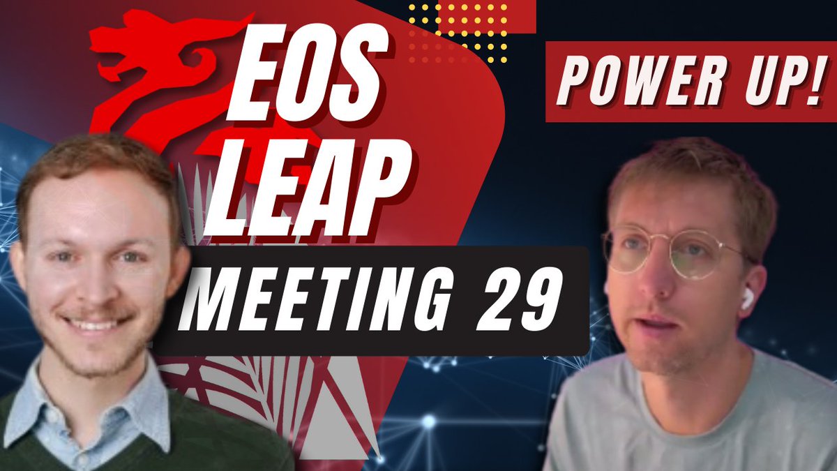 The Leap 3.1 Final Release is now available, and the #EOS Leap Launch Group continues to meet and prepare for the September 21st consensus upgrade.

Get the latest news and updates in meeting #29.

⬇️⬇️
youtu.be/i5H6ax6yF8s
