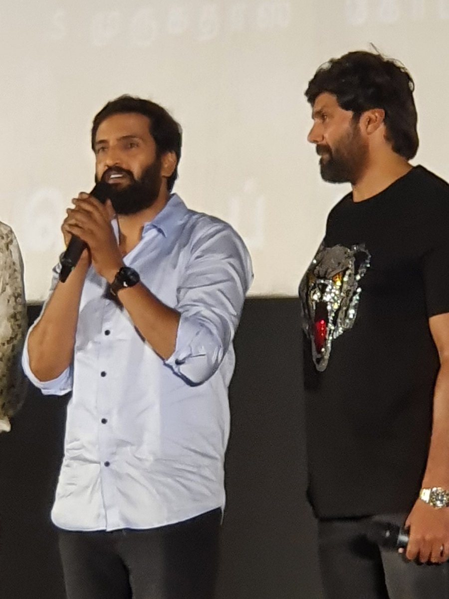 rameshlaus's tweet photo. Actor @iamsanthanam says he is ready to act as a comedian for #BossEngiraBaskaran2 with @arya_offl 

#CaptainPreReleaseEvent https://t.co/Kq1a3rJyyb