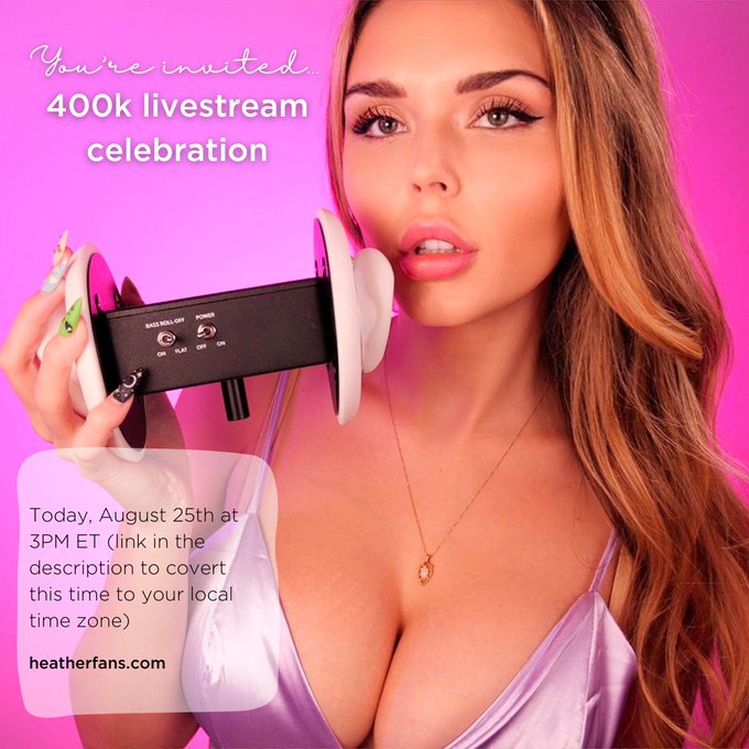 Streaming TODAY at 3pm to celebrate 400k of the loveliest people on the internet deciding to sub to my<a href="/tag/throne"class="tags"><span>#throne</span></a><a href="/tag/wishlist"class="tags"><span>#wishlist</span></a>