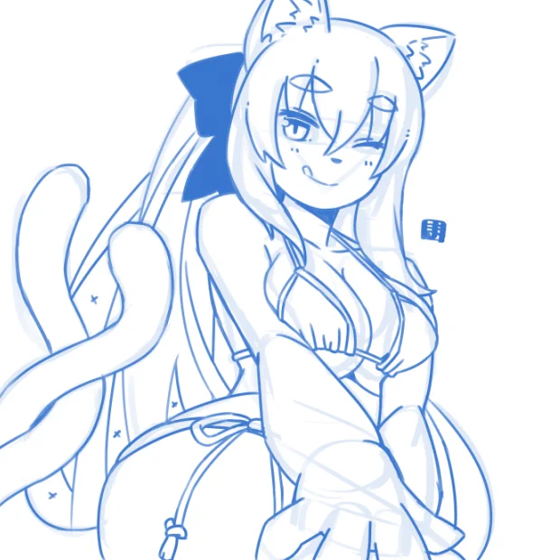 休憩しようと手を止めたら、そういえば夏っぽい絵全然描いてないぞ?って気付いてしまい手が勝手に…依頼絵の合間合間に進めよう(夏終わるのでは? 