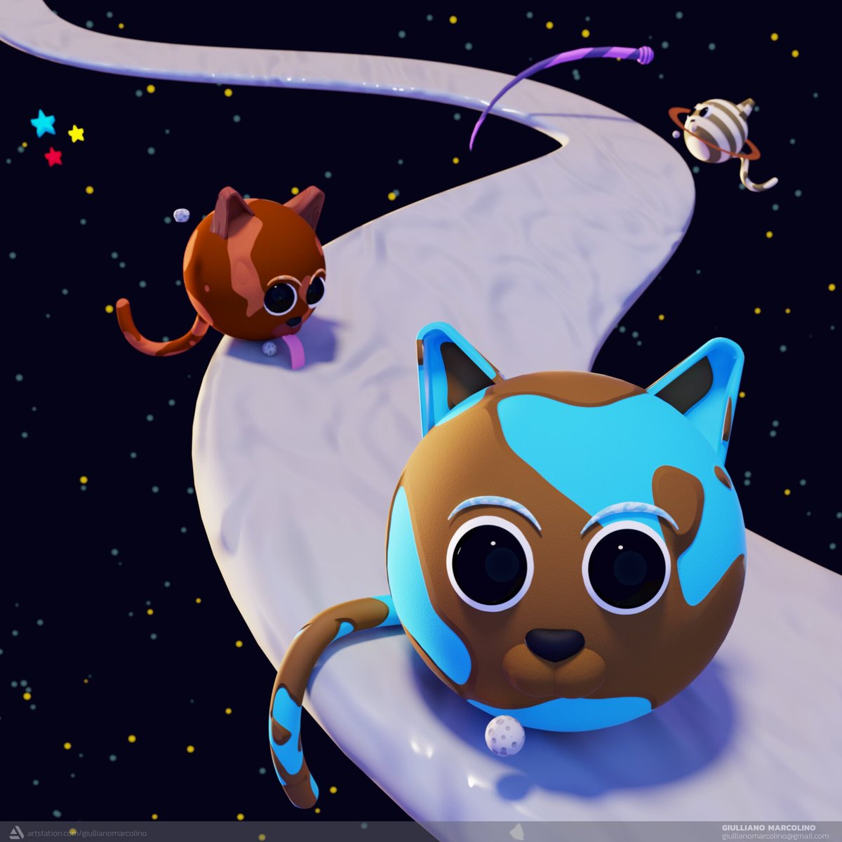 Giulliano_Marc's tweet photo. O início dos meus estudos de 3D 🌎🐱 #blender #3d #escolarevolution https://t.co/FTJOKLO4H5