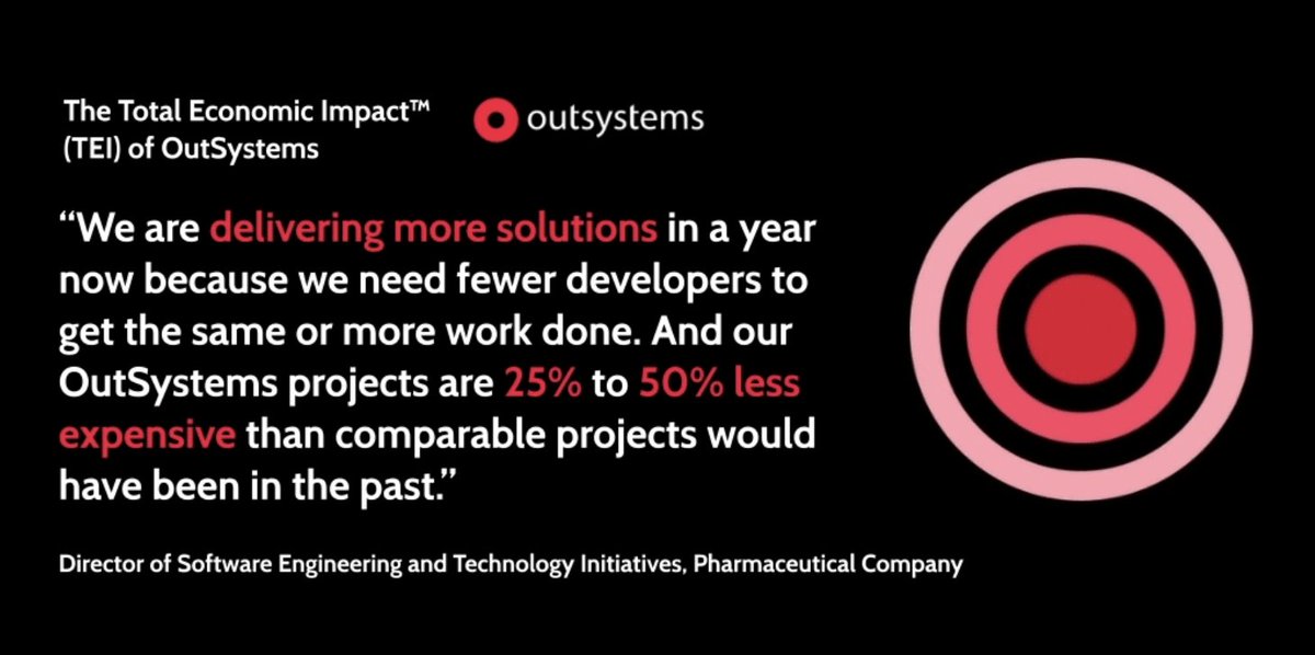agentbaseAG's tweet photo. What are the benefits of #OutSystems high-performance #lowcode? Download this report to learn about the ROI to help you deliver innovative solutions faster and with higher quality. https://t.co/HmFc5UEl5g https://t.co/oM83HpUzGg