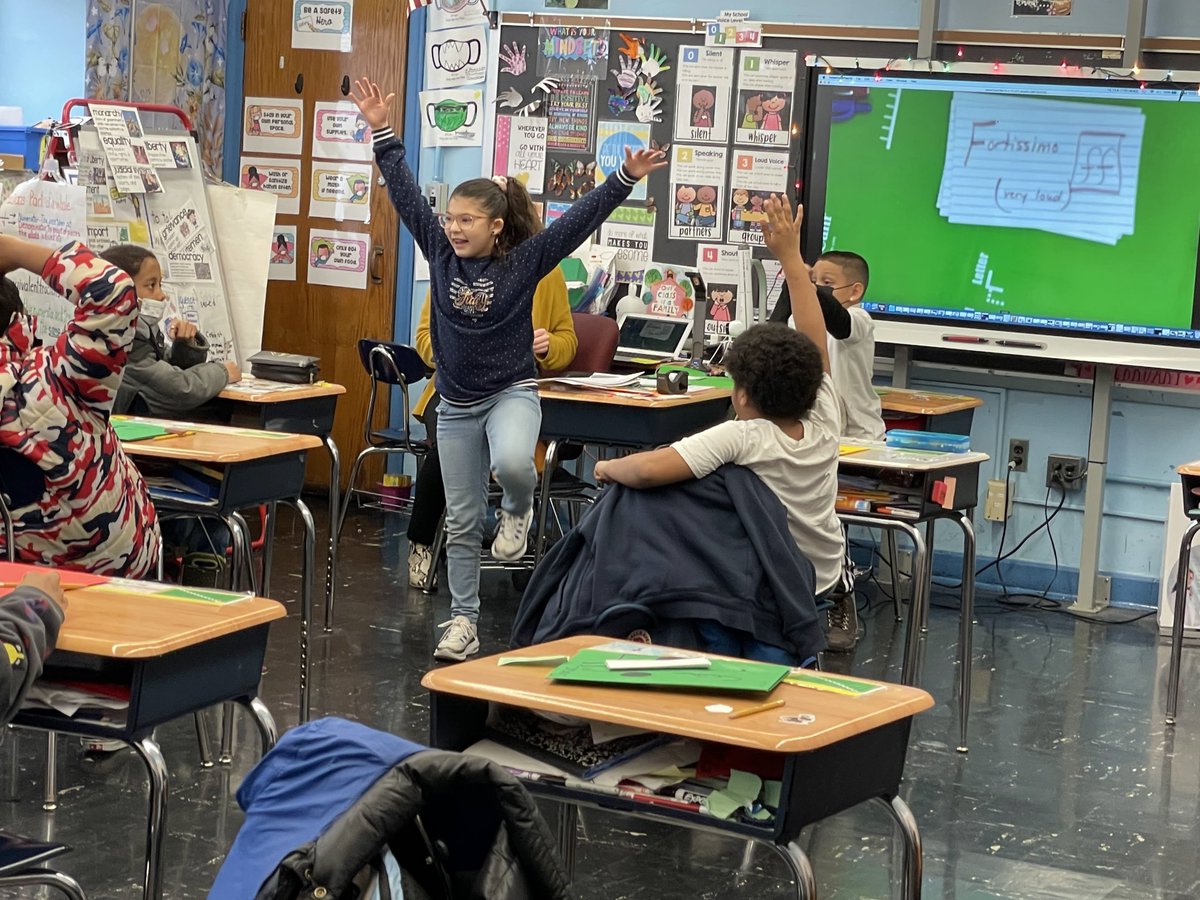 MetOperaGuild's tweet photo. We are jumping for joy that school starts in two weeks! It's not too late to reach out to us about bringing #OperaBasedLearning into your classroom, as we are currently still welcoming new partner schools. Share in the fun with a Guild Teaching Artist this year! #ArtsEd https://t.co/WDRI5XfV54