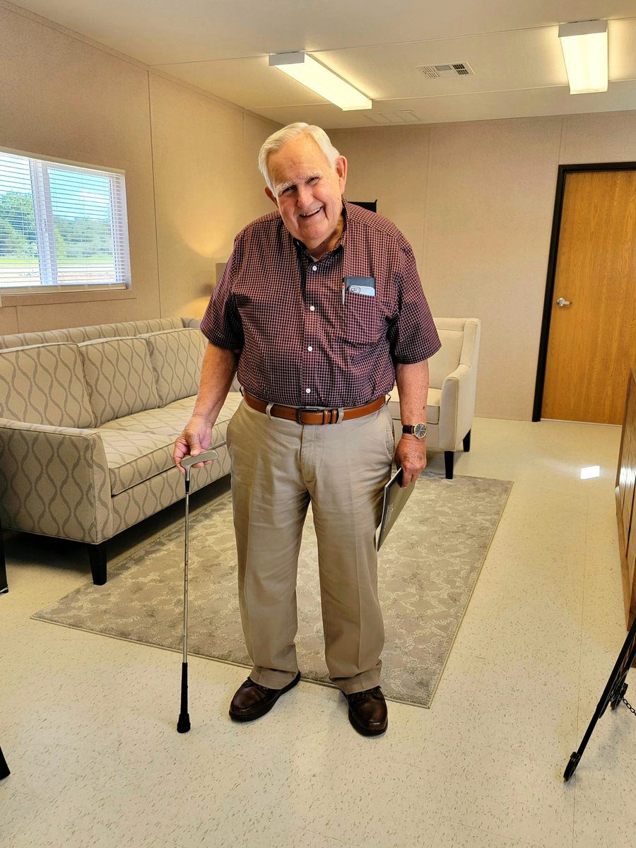 OldhamReserveSL's tweet photo. Bobby said YES to the address!  We can't wait to see his smile every day!  He just lights up a room!  Also, love his "cane" ⛳ https://t.co/dzdtRdk6HU