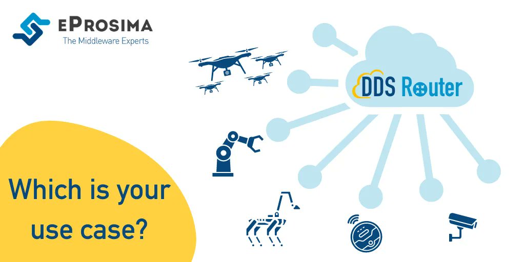 EProsima's tweet image. 📚 Connecting #ROS2 robots &amp;amp; drone swarms to the Cloud with #DDSRouter!
This presentation shows you how to use the DDS Router, the tool that connects distributed DDS networks, in a large number of scenarios + including #microROS #Kubernetes or #AWS.
Go to: buff.ly/3ptmwnd
