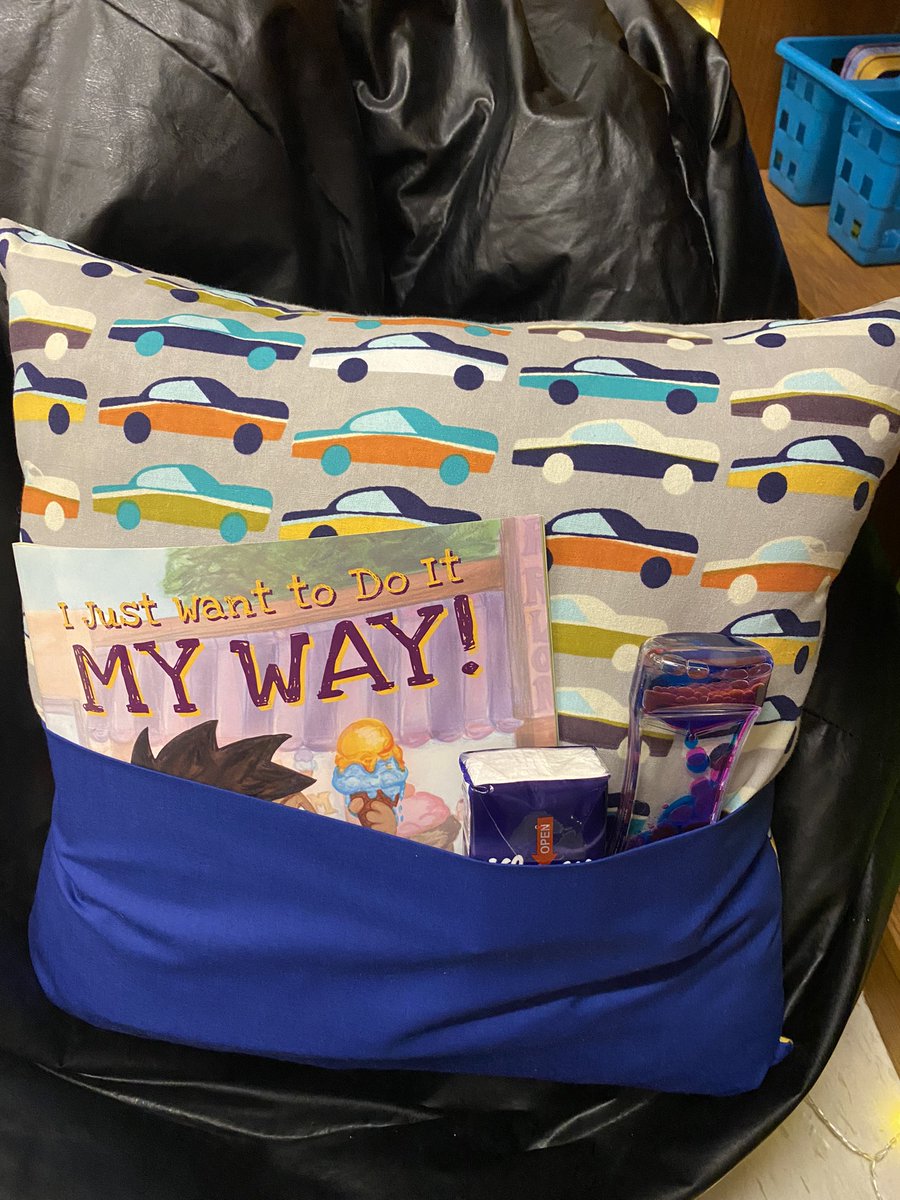 Feeling extremely thankful for people in the ISD community like Terri Hays, who donated these pillows to my counseling office. They even come with a pocket on the side to hold resources. The students at Sugar Creek and Abraham Mallinson thank you! #isdstrong #counseling