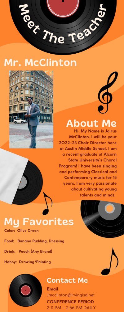 FineArts_AMS's tweet photo. The Austin Fine Arts Department would like to introduce one of our newest members of the team, Mr. Jarius McClinton!!!! Welcome to Bronco Nation! @Austin_Broncos @IrvingISD @IrvingFineArts https://t.co/ch4dquzRQC