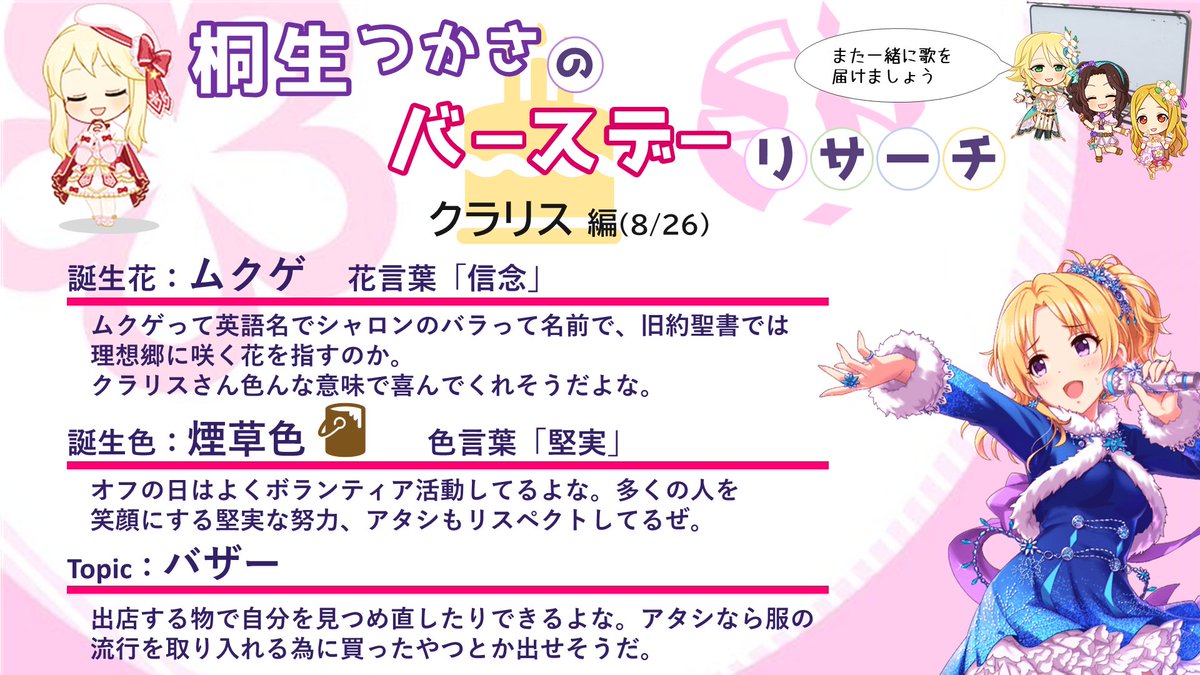 桐生つかさのバースデーリサーチ Tsukasabirthday Twitter 桐生つかさのバースデーリサーチ Tsukasabirthday Twitter