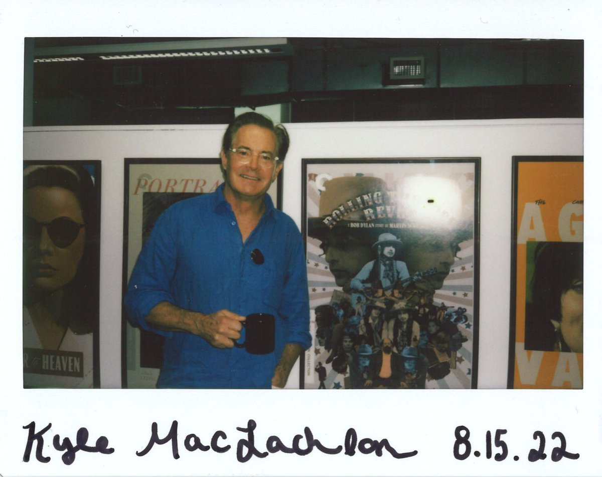 Kyle_MacLachlan's tweet photo. Seems there’s something brewing over at @Criterion, and it’s not just the coffee. ☕️ 👀 Thank you for a lovely day and all of the new films! I know how I’m spending my weekend. 🎥 https://t.co/hCdy4Th3Km