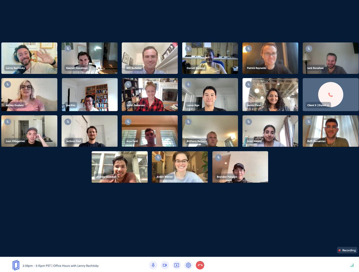 joekim91's tweet photo. A very special Office Hours on @OfficeHours between our dear friend @lennysan and our own product manager @barkeley_will! 🙌

Thanks for sharing your knowledge with us! ❤️ https://t.co/O3BUZOC8YQ