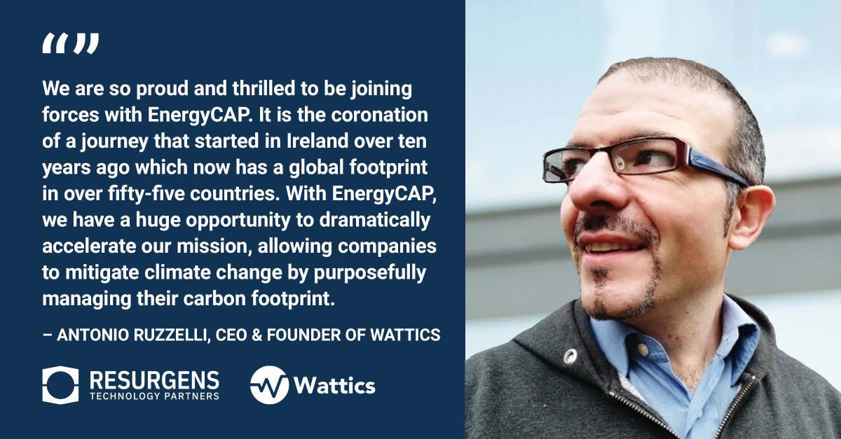 The addition of <a href="/Wattics/">Wattics</a> to the <a href="/EnergyCAP/">EnergyCAP</a> platform will support energy &amp; sustainability leaders in achieving net-zero carbon emissions through an expanded product portfolio of end-to-end, real-time, building- and device-level interval data &amp; analytics. resurgenstech.com/resurgens-ener…