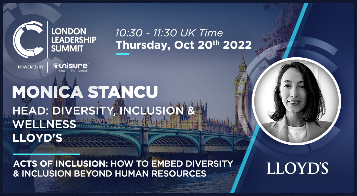 📣 We are delighted to introduce Monica Stancu as one of the speakers at the 2022 London Leadership Summit, powered by the <a href="/unisuregroup/">Unisure Group</a> 

Join Us! SIGN UP NOW: londonleadershipsummit.com

#LondonLeadershipSummit #performance #drivingculture #leadership @stancumonica