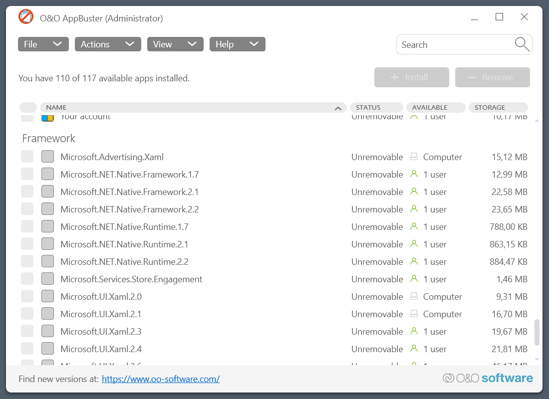 ghacks's tweet photo. Uninstall Windows apps for all users in bulk with O&amp;O AppBuster #appbuster #windowsapps #software

https://t.co/9bCWwl754u https://t.co/M6lWRwq1p2