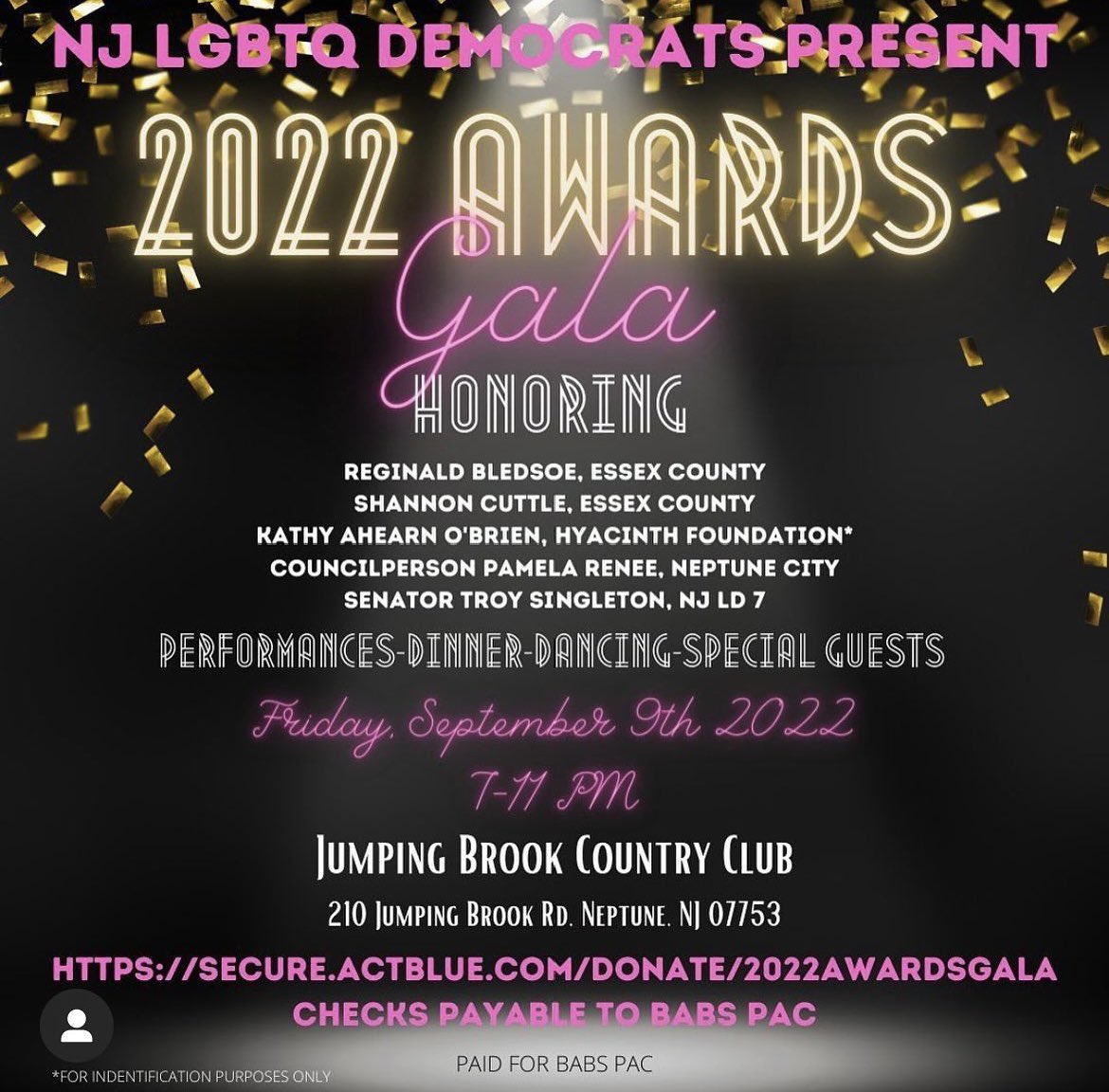 NjdscLgbtq's tweet photo. Tickets are selling out fast- link in b!0 to sign up and join us on 9/9 in Neptune to honor these incredible advocates! #nj #newjersey #njlgbtq #njdsc @njyoungdems @njdemswomen @nj_gay @outinjerseymag @outmontclair @outatnjms @outandactivelgbtnj @ireggieb https://t.co/tJ9aiEYvOG