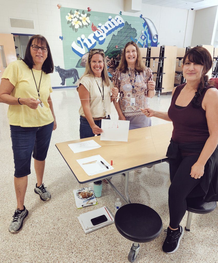 Lauren_P8's tweet photo. Energy levels are rising as we prepare to LEAD students to be future-ready learners! @pmesvb @Tajkirsch #markerchallenge #vbits https://t.co/47FJtZ1u4l