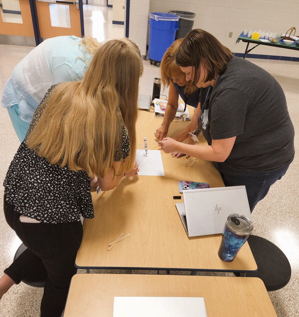 Lauren_P8's tweet photo. Energy levels are rising as we prepare to LEAD students to be future-ready learners! @pmesvb @Tajkirsch #markerchallenge #vbits https://t.co/47FJtZ1u4l