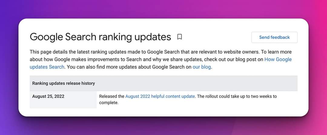 iamsushansharma's tweet image. Google #HelpfulContentUpdate is live now #seo @rustybrick @glenngabe