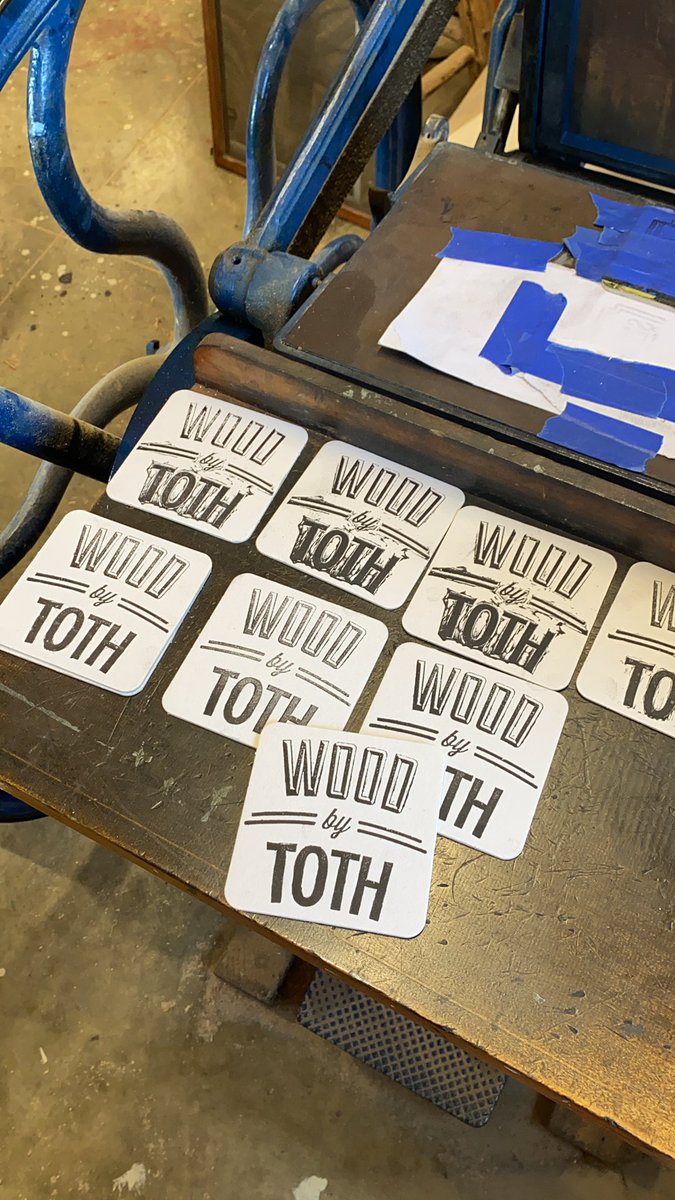 Editing progression. #letterpress  <a href="/WoodbyToth/">Kyle Toth</a>