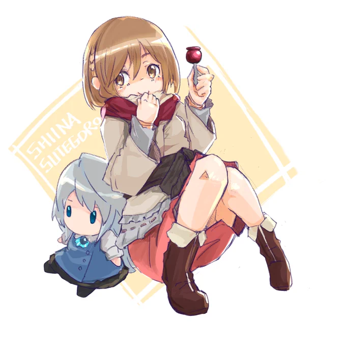 新しいの描こうと思ったら液タブの調子が悪くて色まで塗れなかった。。。なので過去のお気に入りも一緒に再投稿。なおったら色も塗ります!#州天頃椎奈生誕祭 #アリスギア#アリスギアお絵かき 