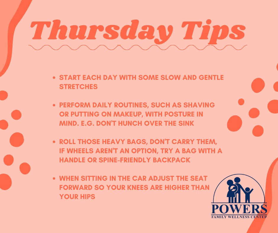 powerswellness's tweet photo. Your posture is a reflection of the health of your spine and joints, so here are some helpful tips for better posture! #Thursday #thursdaytips #Austin #austintx #wellness #chiropractic #drdanpowers #drdanpowersinatx #powersfamilywellness #powersfamilywellnesscenterinatx https://t.co/AV4s3eD60y
