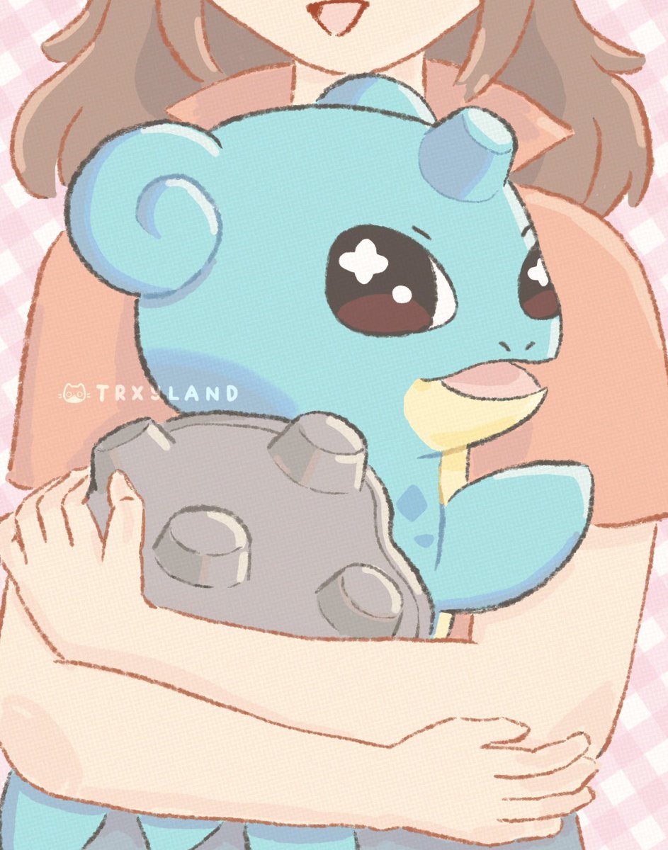 trxyland's tweet photo. What if lapras was smol https://t.co/FsPnOMIMIb
