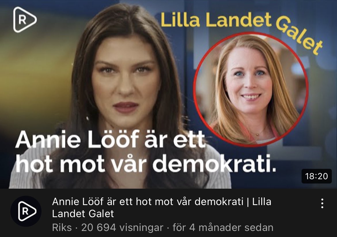 KarlssonMax's tweet image. Sverigedemokraternas kommunikationsenhet har bokstavligen gjort fler än 120 klipp om Annie Lööf. Hon hånas, visas upp med fula bilder och kallas bla för ett hot mot demokratin.