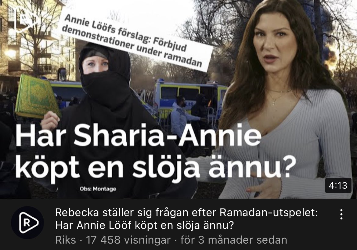 KarlssonMax's tweet image. Sverigedemokraternas kommunikationsenhet har bokstavligen gjort fler än 120 klipp om Annie Lööf. Hon hånas, visas upp med fula bilder och kallas bla för ett hot mot demokratin.