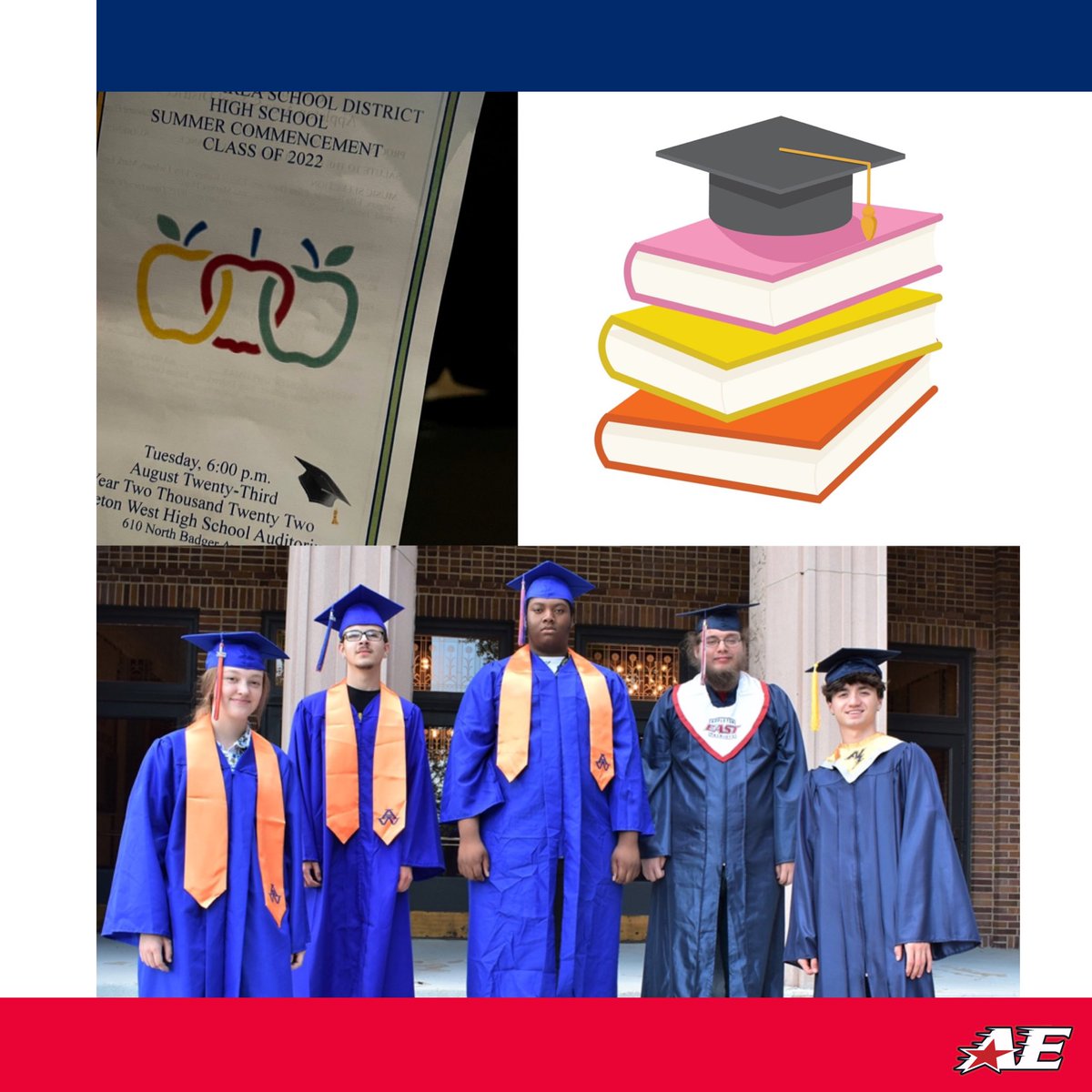 Appleton East (@appletoneast) on Twitter photo On Tuesday we had the pleasure of celebrating all of our summer graduates. A huge congrats to our own East Patriots in addition to the graduates of <a href="/AppletonNorth/">AppletonNorth</a> & <a href="/AppletonWest/">Appleton West</a>. Graduates, your hard work & resiliency will take you far and we are proud to call you AASD alumni. On Tuesday we had the pleasure of celebrating all of our summer graduates. A huge congrats to our own East Patriots in addition to the graduates of <a href="/AppletonNorth/">AppletonNorth</a> & <a href="/AppletonWest/">Appleton West</a>. Graduates, your hard work & resiliency will take you far and we are proud to call you AASD alumni.