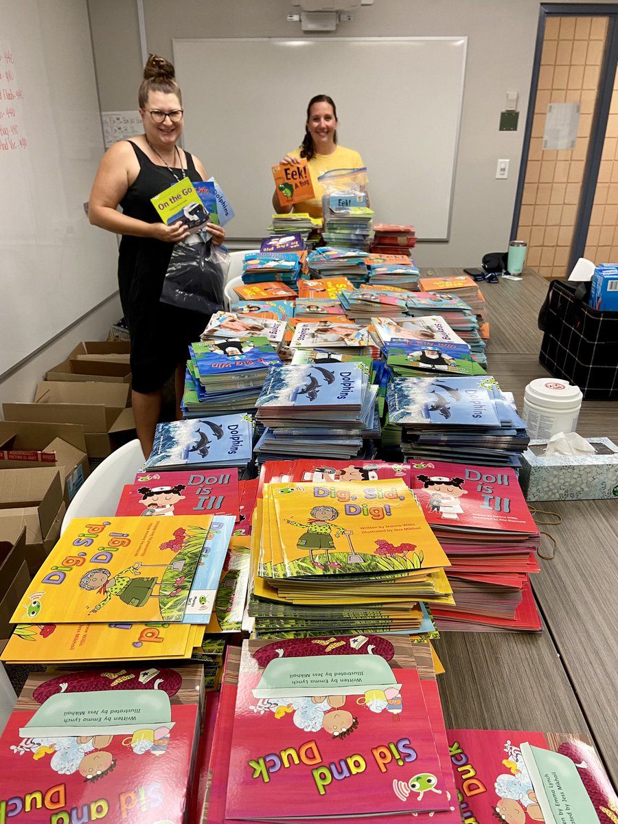 Excited to be organizing our first delivery of decodable texts from <a href="/pearson/">Pearson</a> All Elementary <a href="/SCDSB_Schools/">Simcoe County District School Board</a> will be receiving these and more! #literacy