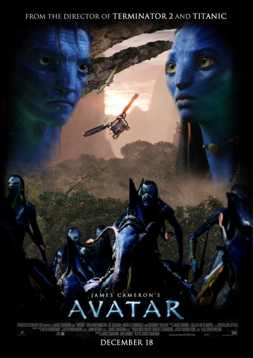 OHillMovienight's tweet photo. #Avatar had one of the widest variety of #MoviePosters I have ever seen! #ImageSearch this one #MovieArt #AlternatePosters #AlternateMoviePosters #5Decades #LearningtoFly #Movienight https://t.co/zTAz2ZZp56