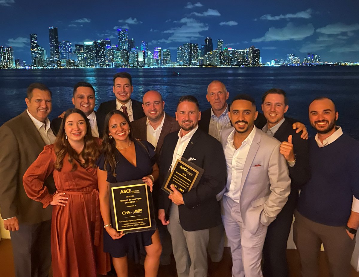 apcte_engineers's tweet photo. Last night during the ASCE 46th Annual Awards &amp; Installation Ceremony, A&amp;P a CHA Company, was awarded PROJECT OF THE YEAR in Category II. Thank you ASCE and Congratulations to our Team for always delivering excellence. You guys knock it out of the park every time!! #TheCHAway https://t.co/0MxOoc8F3H