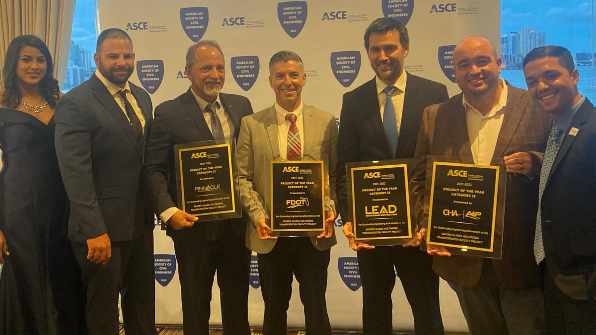 apcte_engineers's tweet photo. Last night during the ASCE 46th Annual Awards &amp; Installation Ceremony, A&amp;P a CHA Company, was awarded PROJECT OF THE YEAR in Category II. Thank you ASCE and Congratulations to our Team for always delivering excellence. You guys knock it out of the park every time!! #TheCHAway https://t.co/0MxOoc8F3H