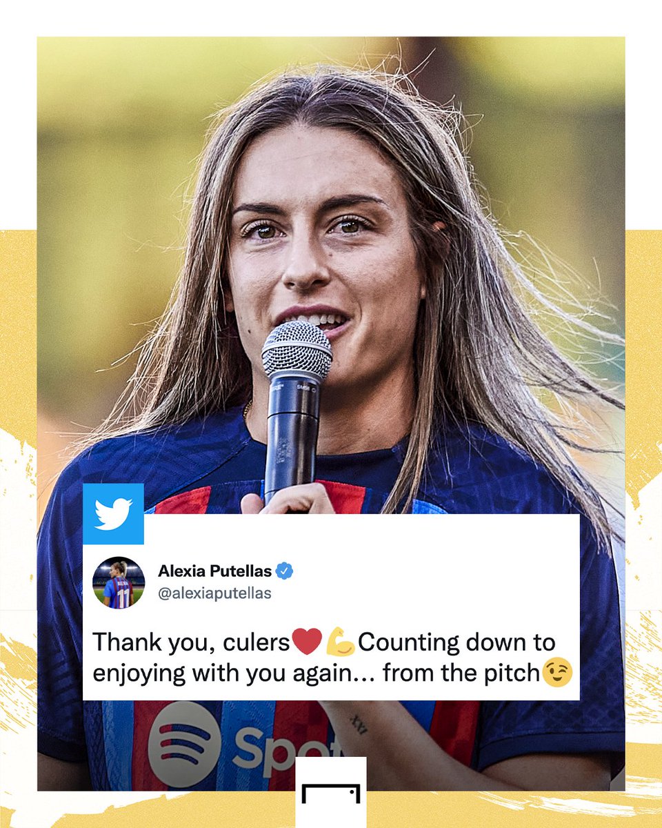 GOAL Asia on Twitter "Alexia Putellas just wants to get back on the