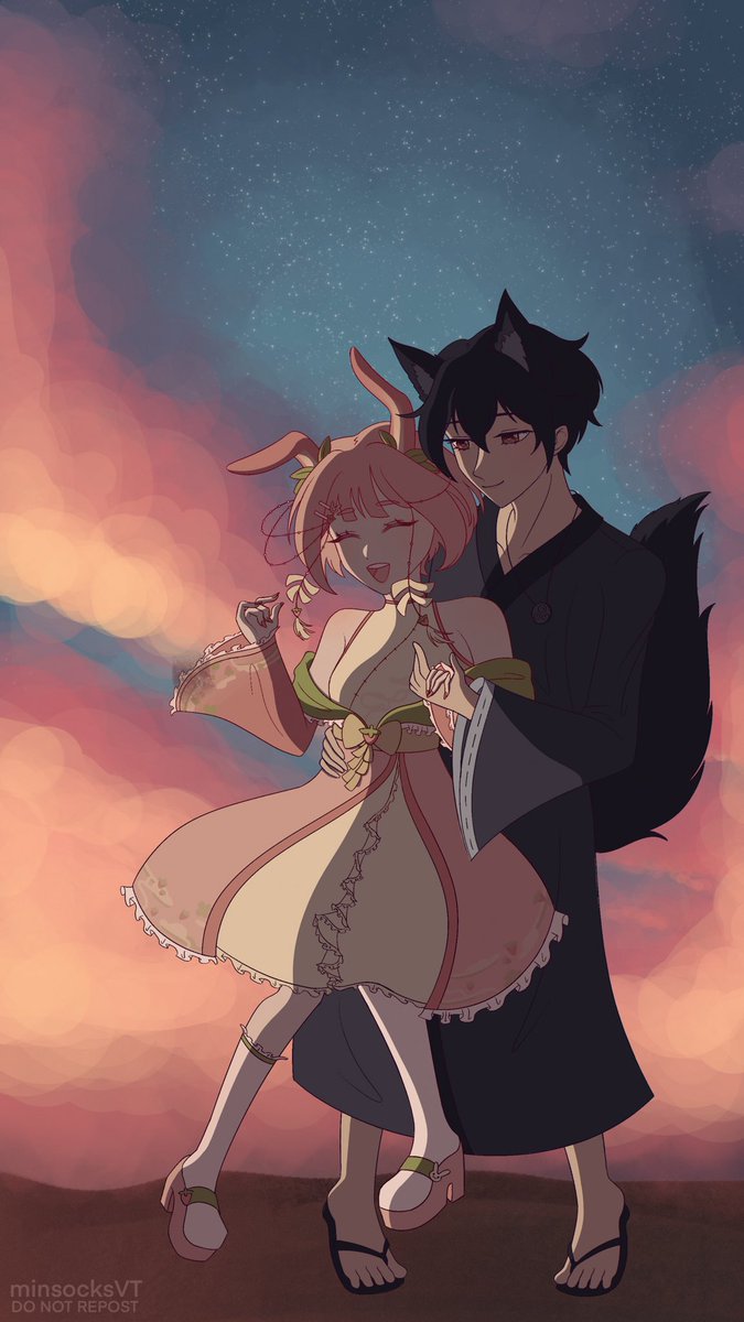 MinsocksVT's tweet photo. 🍓🐰 endlessly 🍃🐺
happy (very belated) anniversary @RyokamiHaru :3 i love you very much 💖
【 #minsocksART #ryoruart | #Vtuber #VTuberUprising】 https://t.co/aYU6MnIMWM