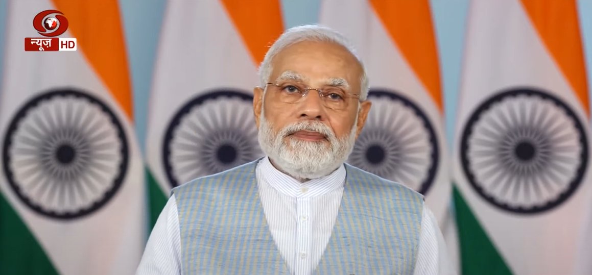 DDNewslive's tweet photo. @narendramodi @PMOIndia @SIH2022_MIC #SmartIndiaHackathon has become a great example of public participation, says PM @narendramodi #SIH2022 https://t.co/oQrOIilZxE