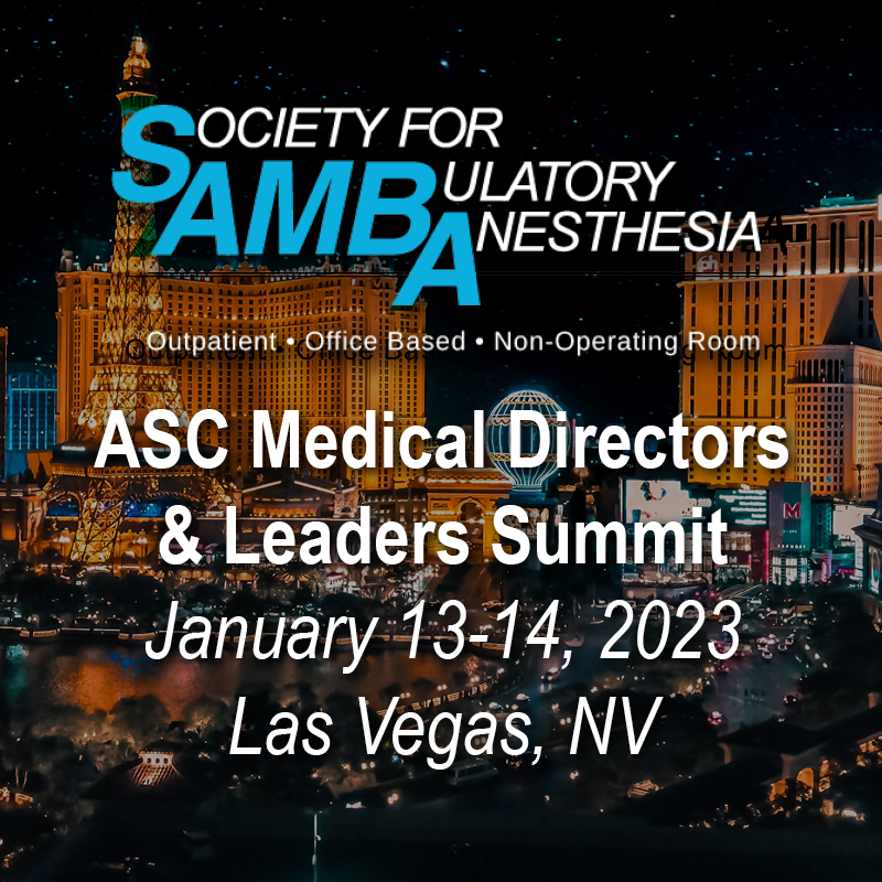 sambahq's tweet photo. Plan to join us in January for our annual ASC Medical Directors &amp; Leaders Summit.

Save the Date: January 13 - 14
Caesars Palace, Las Vegas

Details to come. Be on the look out!

#sambahq #anesthesiology #anesthesia #medicaldirectors #leaderssummit #lasvegas https://t.co/kTt8scOxVE