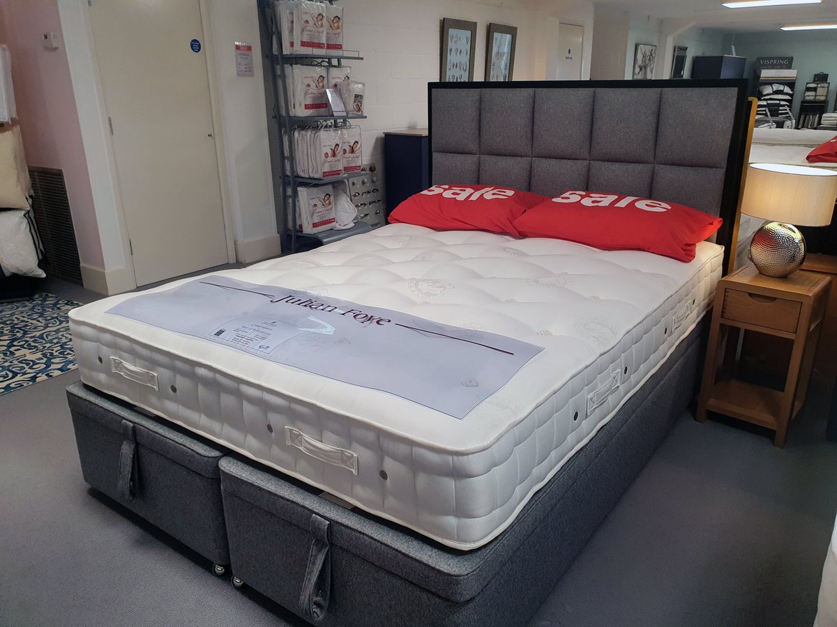 JulianFoye's tweet photo. 🌟 Another fabulous deal for you from Julian Foye's Bed Sale! 🌟 

Right now at Julian Foye Truro, you can take advantage of sale price AND a size upgrade on this discontinued Hypnos Larkspur model! 

Don't miss out, enquire in-store or online today:
https://t.co/0yjuwNVDFk https://t.co/ZiKRtUUmn7