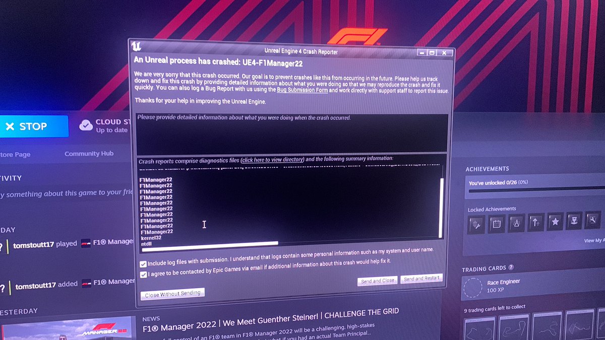 tom__cpfc's tweet photo. @F1Manager  @Steam how do you fix this? https://t.co/Lh7y0weoRJ