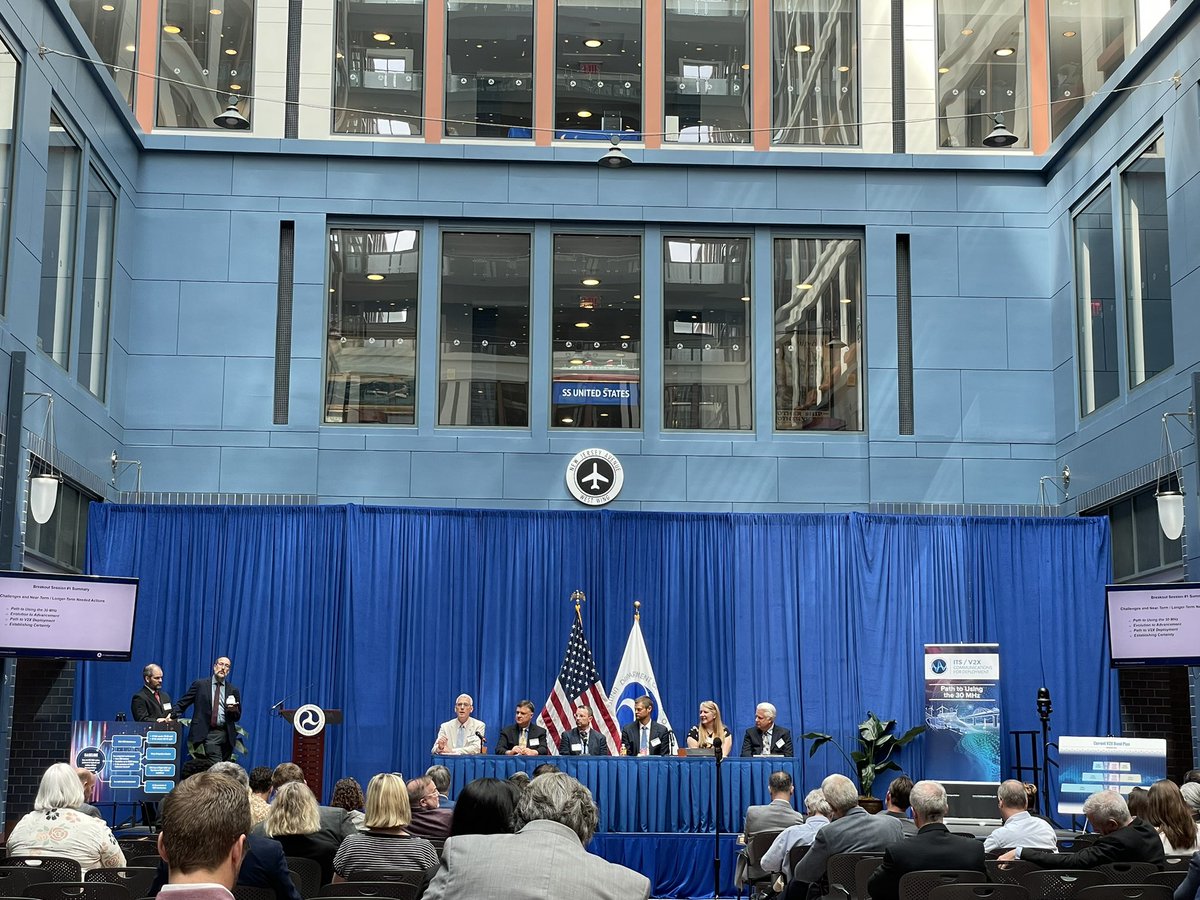 Day 2 of the <a href="/USDOT/">U.S. Department of Transportation</a> V2X Summit. Great discussions on driving nationwide deployment. <a href="/ITS_USDOT/">USDOT ITS JPO</a> #V2X #CV2X