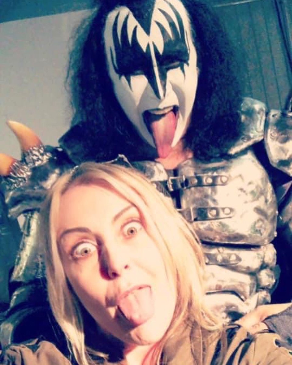 TrebekLife's tweet photo. Happy Birthday #GeneSimmons ✨🎉💀memories of #Jeopardy u and dad #alextrebek #sony #goodtimes https://t.co/KWnDdRMnWX