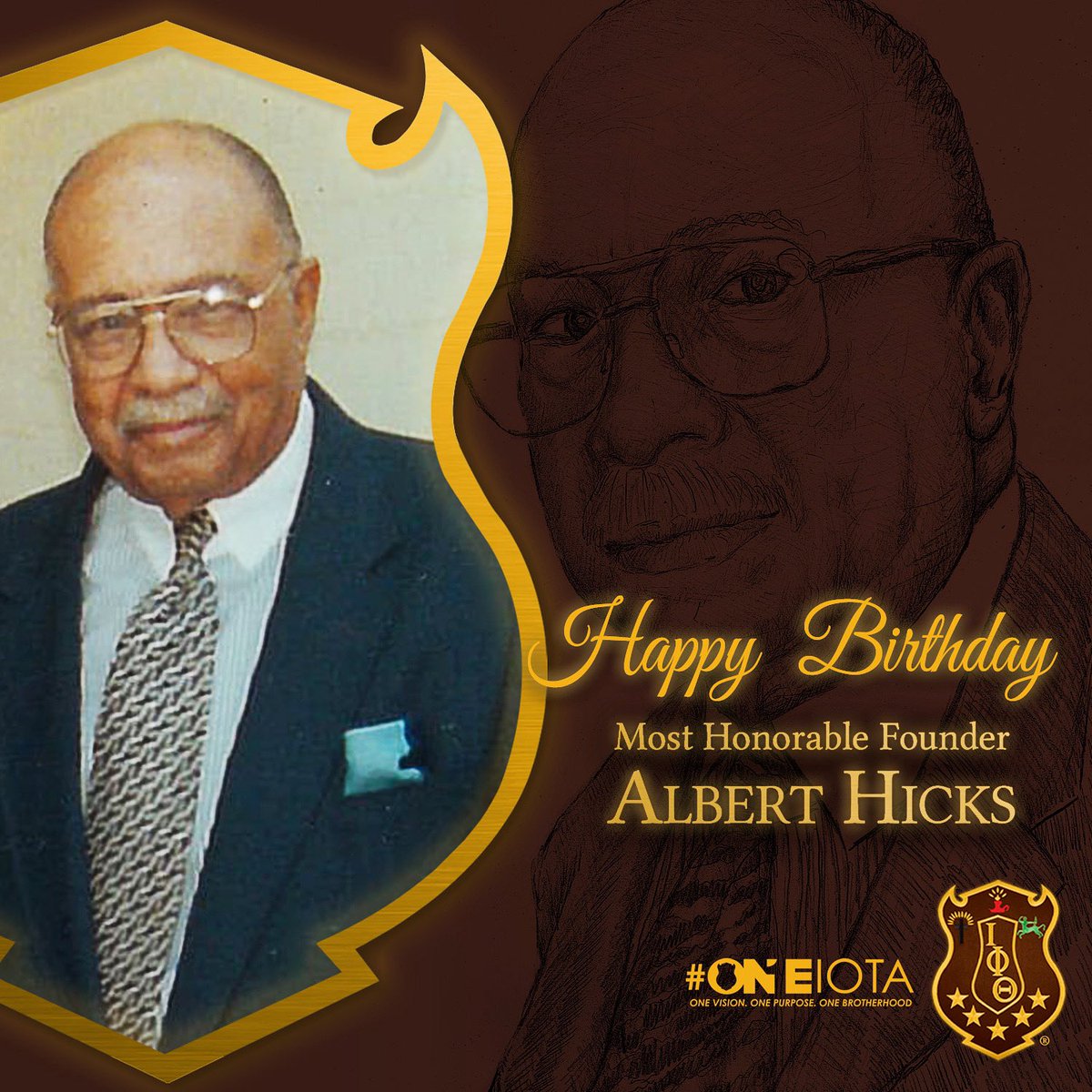 IPT1963's tweet photo. Today we honor and celebrate the birthday of the late Most Albert Hicks. 

#IPT1963 #HappyBirthday #IPTFounders #ONEIota https://t.co/qphNrXU9z6