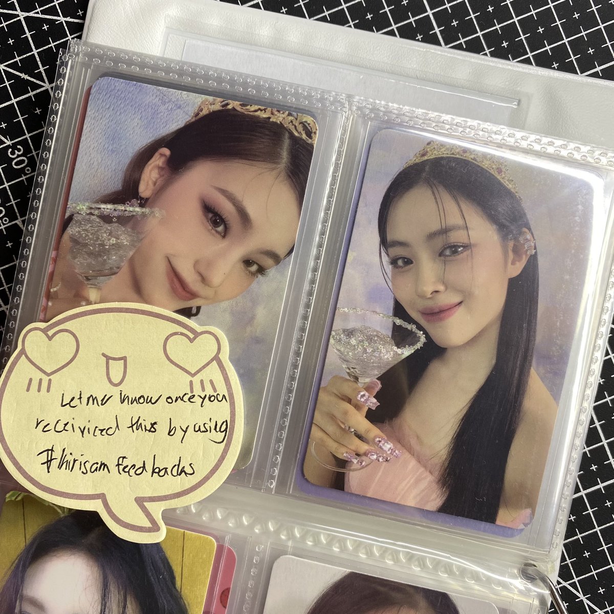 aetzypinkcart's tweet photo. [ happy mail! ˙ᵕ˙ ] 💌 
   ⤷ from: @Kirisam43550206 ; #kirisamfeedbacks 

yeji cocktail pc haver finally!! super thank you for packing it very safely 😊 may katabi na rin si ryu cocktail hehe thank you again and take care po! 🤍 https://t.co/i2OVA6fy5I