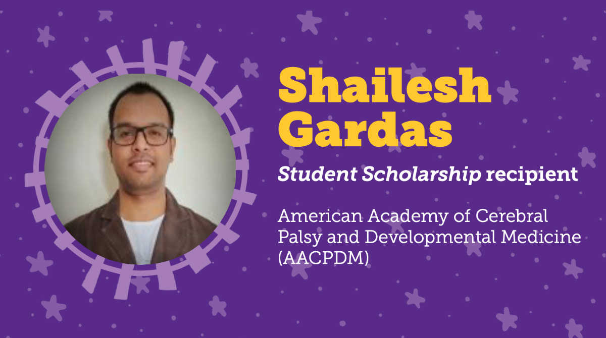 Congrats to Shailesh Gardas - an @aacpdm Student Scholarship recipient for his first-year research! The PhD student in Rehabilitation Sciences (Movement Sciences and Disorders concentration) will present his work at AACPDM's annual conference in Las Vegas this September.