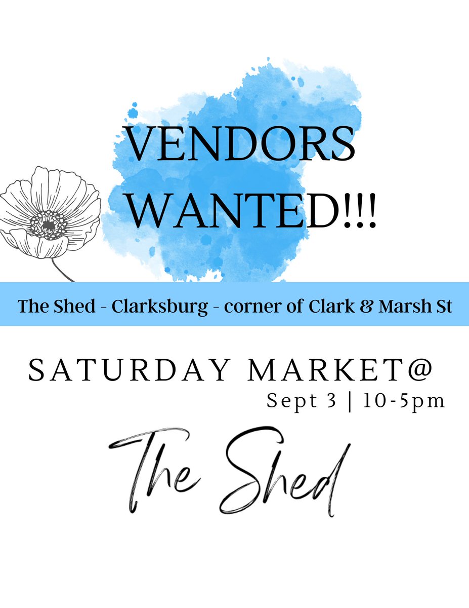 Vendors wanted!  The Shed in Clarksburg is hosting another great event  Saturday September 3rd !  
Kerrie is looking for vendors.   Contact her at 705-539-0677 Kerrie@eldano.ca
.
@theshedclarksburg
#vendormarket #theshedclarksburg
#community #ontario #georgianbay #tourismmatters